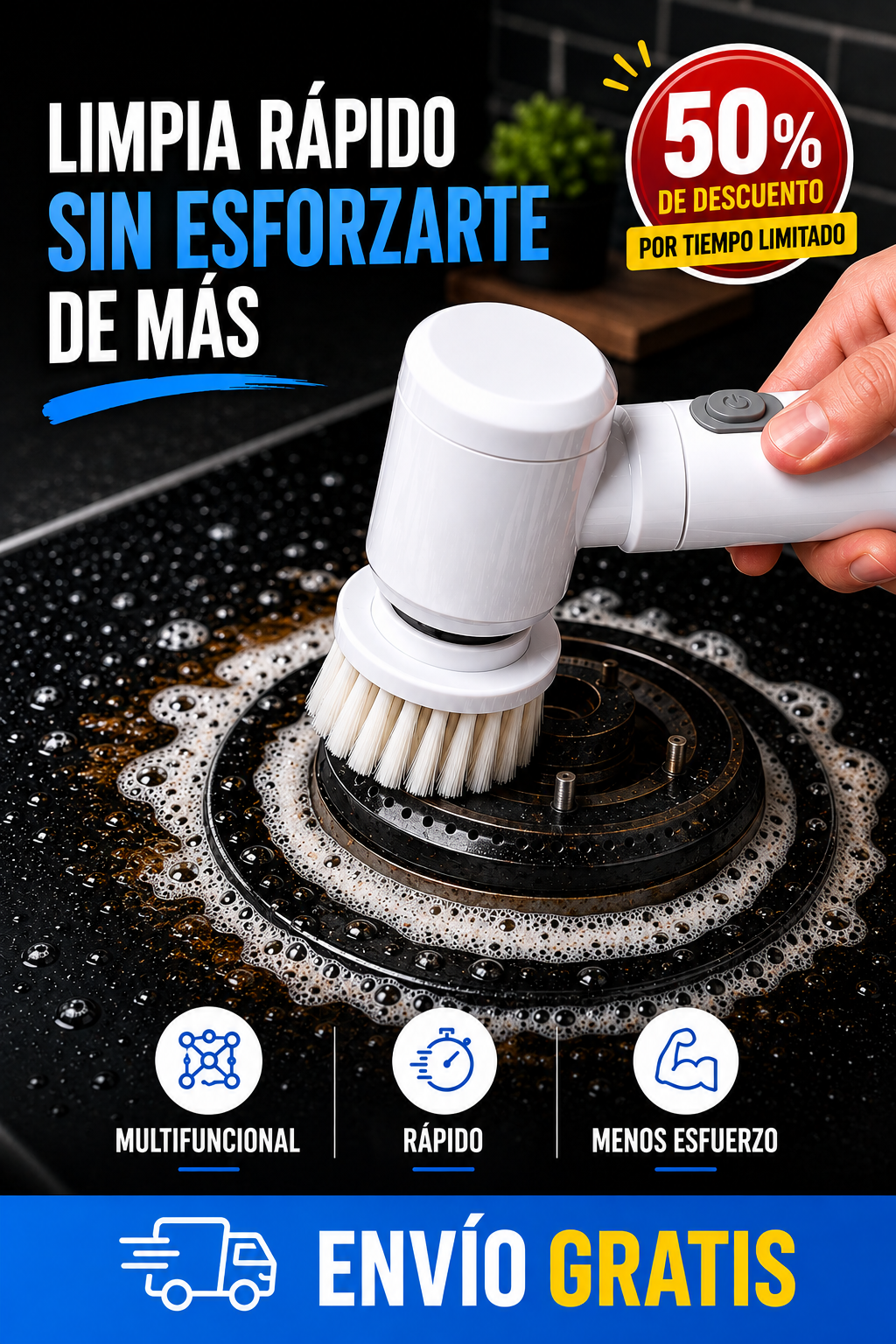 Cepillo de limpieza eléctrico