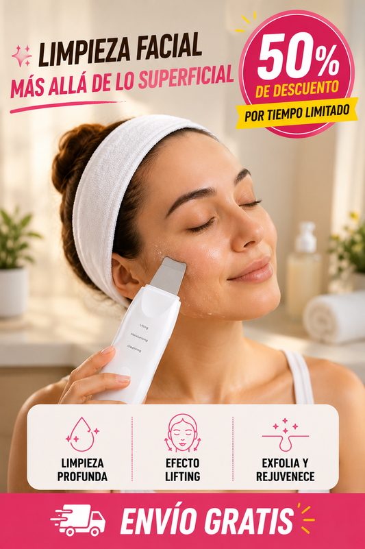 Paleta ultrasónica facial