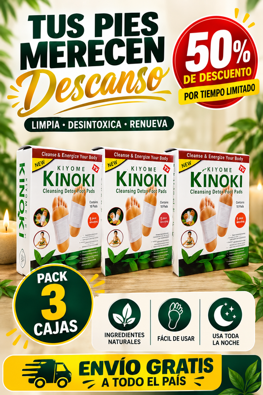 Parches Detox KINOKI - Pack 30 unidades