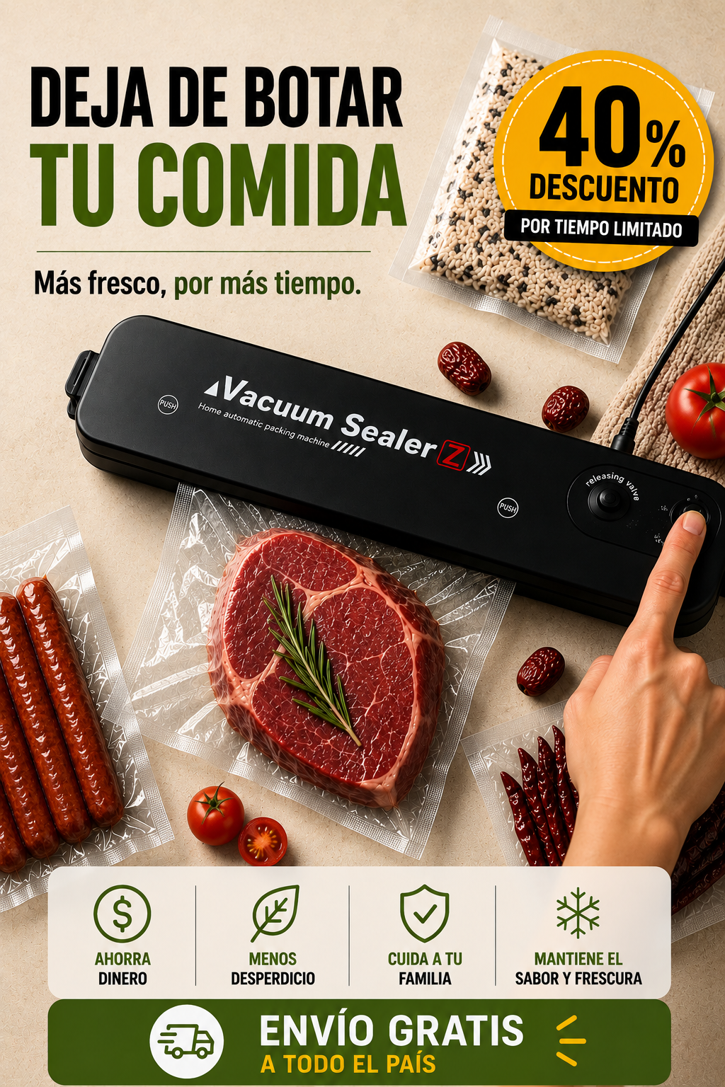 Sellador al vacío