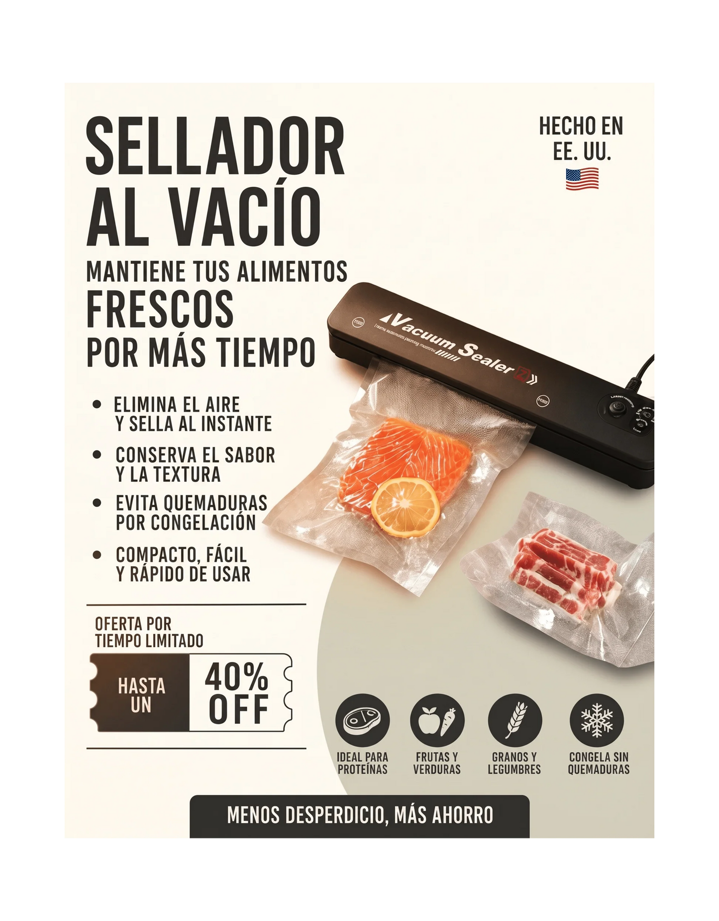 Sellador al vacío